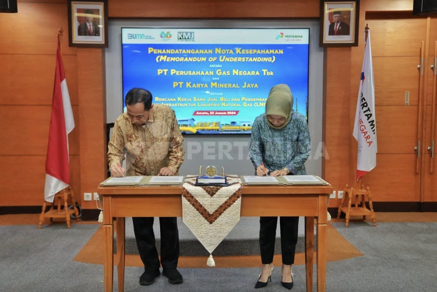 PERTAMINA: PGN SIGNS LNG SUPPLY MOU WITH KMJ